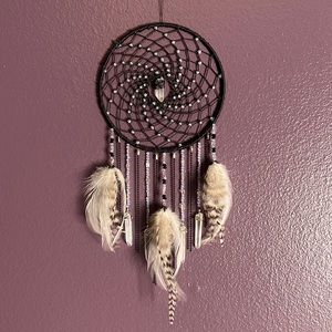 Handmade Quart Crystal Opalite Dreamcatcher Boho Room Decor OAK